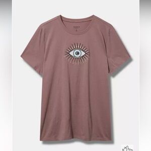 Torrid Seeing Eye Classic Tee Rose Taupe 4X
